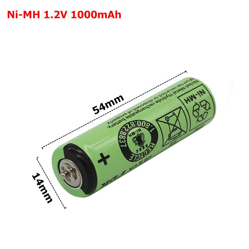 1.2V 1000mAh New Shaver Battery for Panasonic ER-1510 ER-1511 ER-1610 ER-1611 ER1611 ER1612 ER146 ER147 ER148 ER149 ER160 ER1610