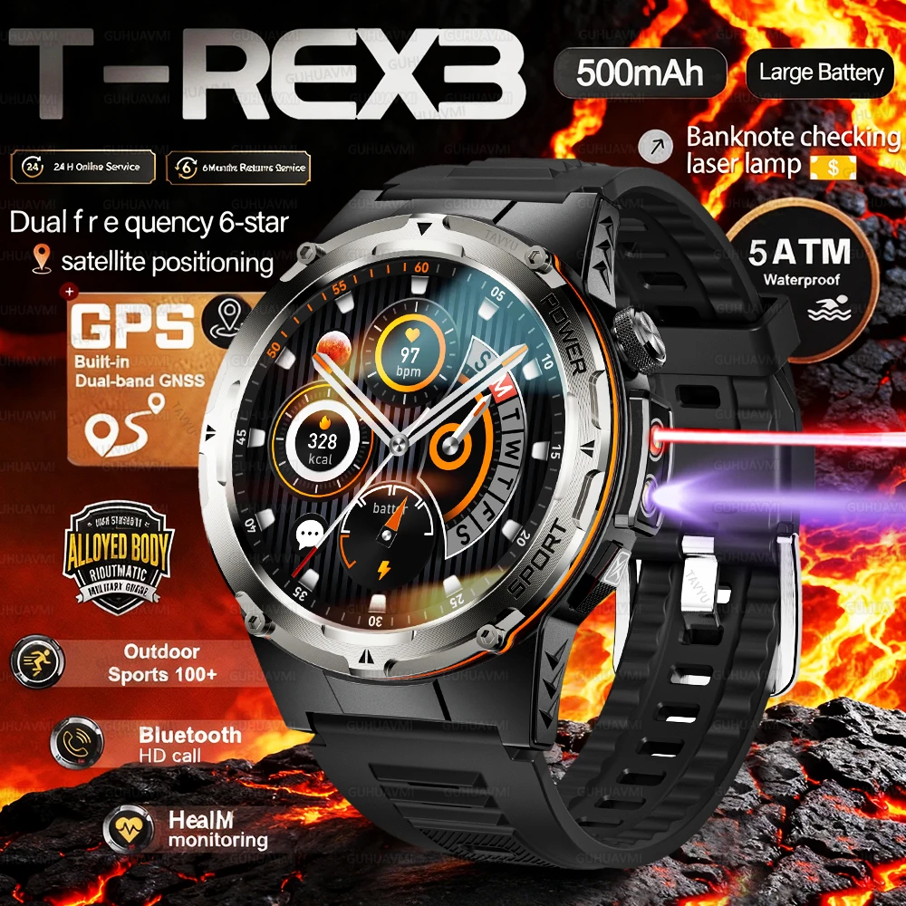 

2026 НОВЫЕ популярные спортивные часы на открытом воздухе, GPS-трекер, спортивные умные часы NFC для мужчин, HD-вызов, IP68, водонепроницаемые умные часы для мужчин, 500 мАч