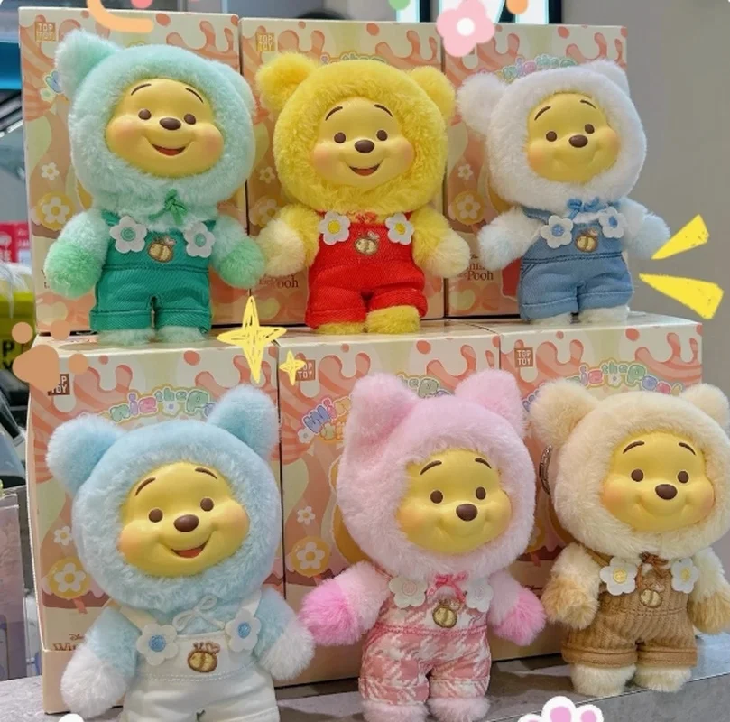 

Winnie The Pooh-Bear Blind Box Vinyl Plush Candy Bear Doll Figure Ornament Backpack Pendant Children Toy Birthday Gift