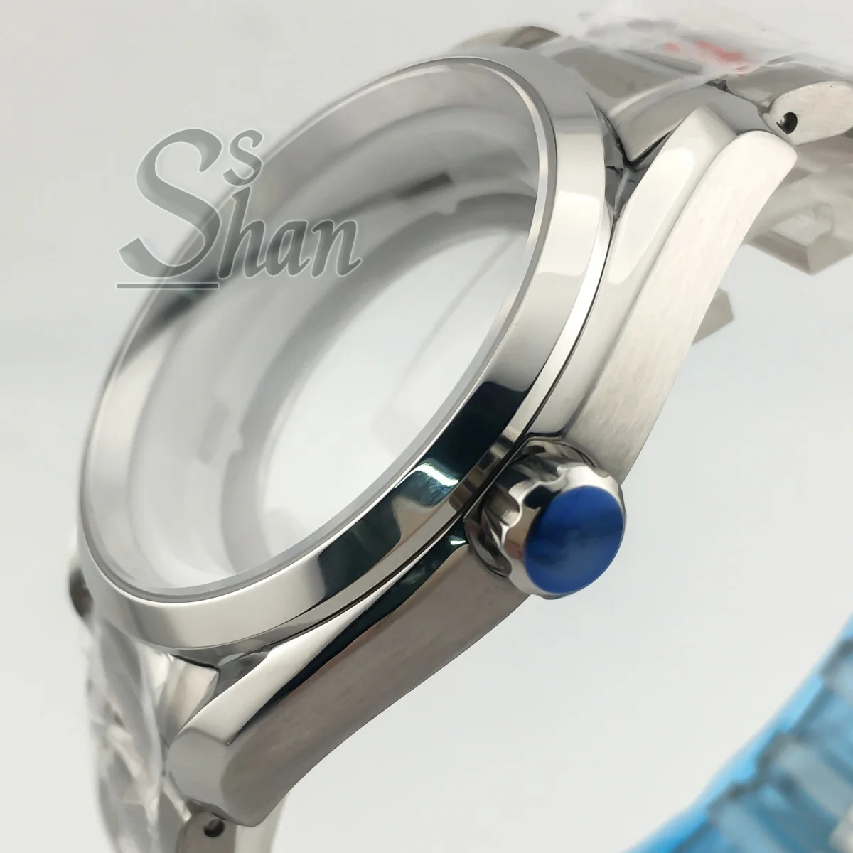 Boîtier pilote NH35 40mm, verre saphir NH34 NH35 NH36 ETA2824 PT5000, mouvement, bracelet en acier inoxydable, fermoir papillon