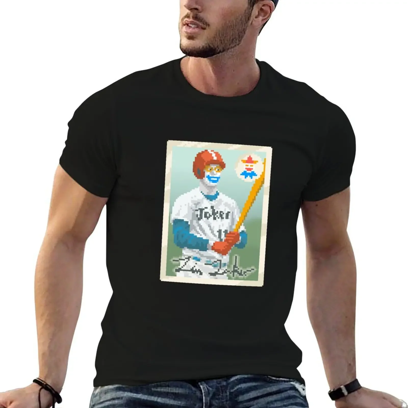 Baseball Card Jim Joker Balatro T-Shirt graphics customs oversized graphic tee Short sleeve tee men