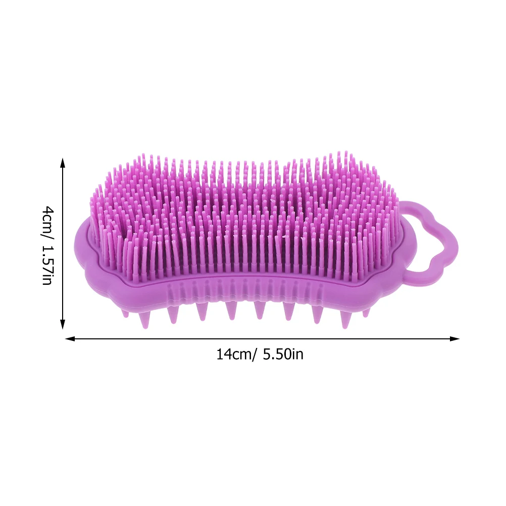 

2Pcs Silicone Scalp Massage Shampoo Brush Scalp Scrubber Hair Exfoliator Massage Tool Shower Bath Necessities for Men Women