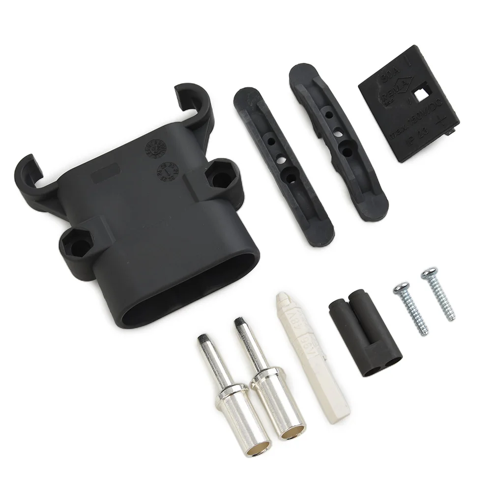 Forklift Power Connector, Suitable for Electric Station Wagons, AC/DC Interface, Silver Plated Copper Terminals