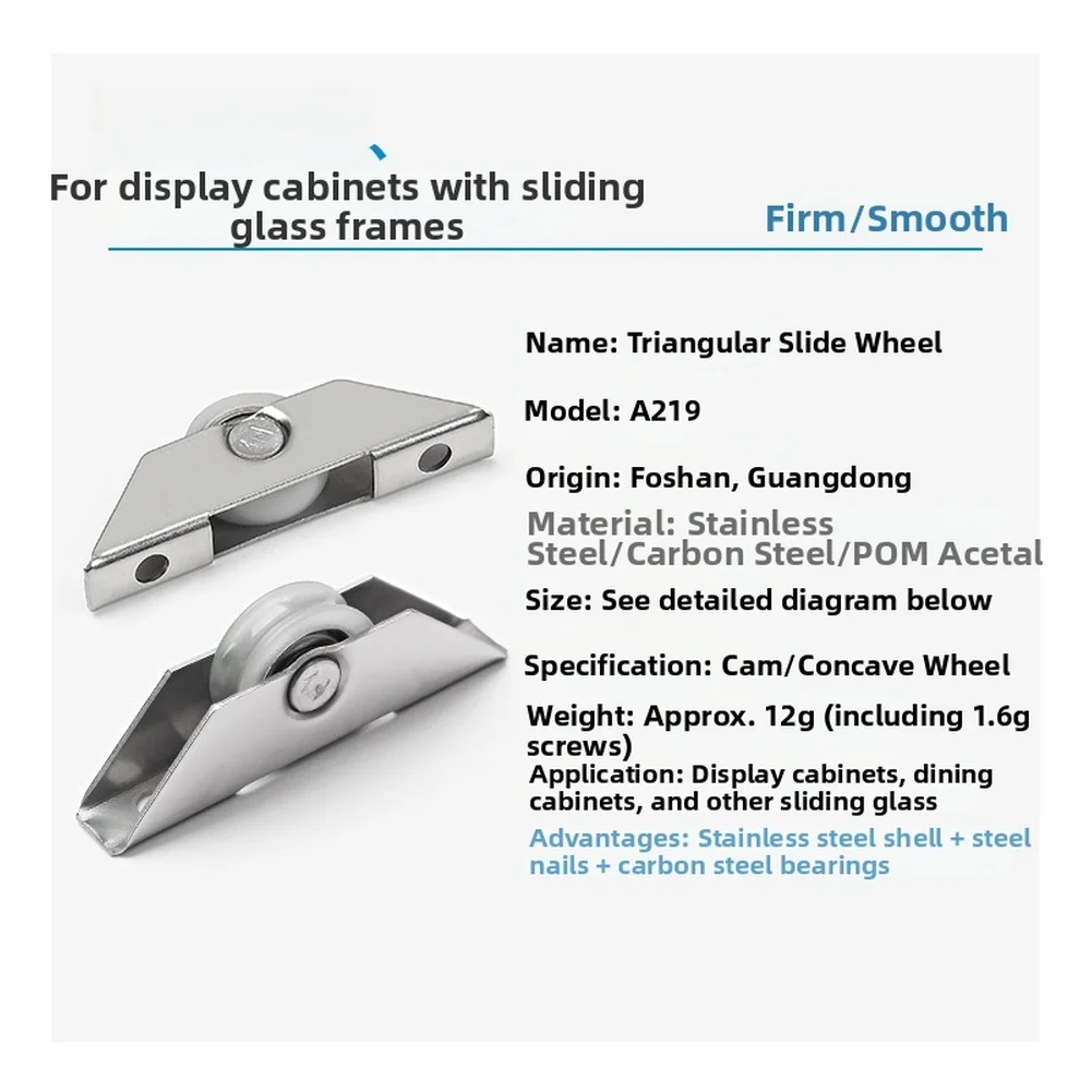 2pcs Stainless Steel Sash Pulley Sliding Door Roller Wheel Track Pulley Door Roller Window Pulley Furniture Door Hardware