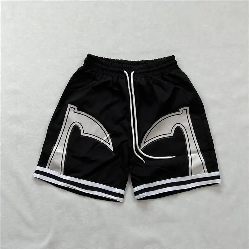 

Летние брюки American High Street с цветным принтом Blo, повседневные пляжные брюки Qui Dry, пять деталей, молодежные и династические Sle