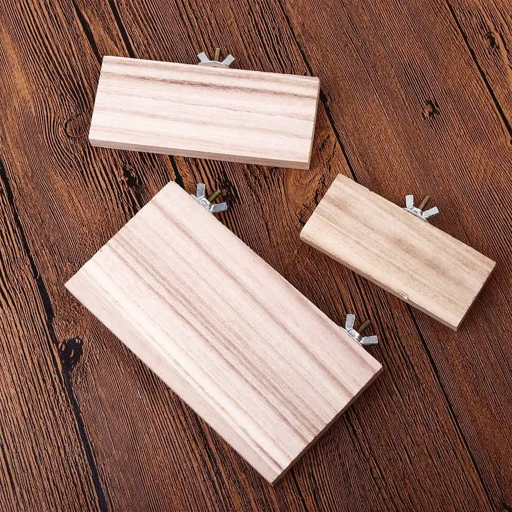 

Springboard Cockatiel Budgie Hamster Cage Mice Wooden Bird Perches Platform Parrot Rack Wood Stand Platform Pet Supplies