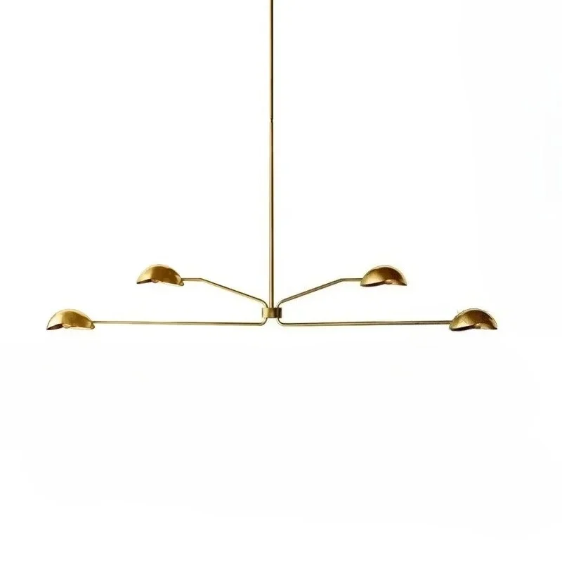 Post-modern American Pendant Lights LED Neoclassical Living Room Minimalist Lustre Chandeliers Brass Black Lighting Fixtures