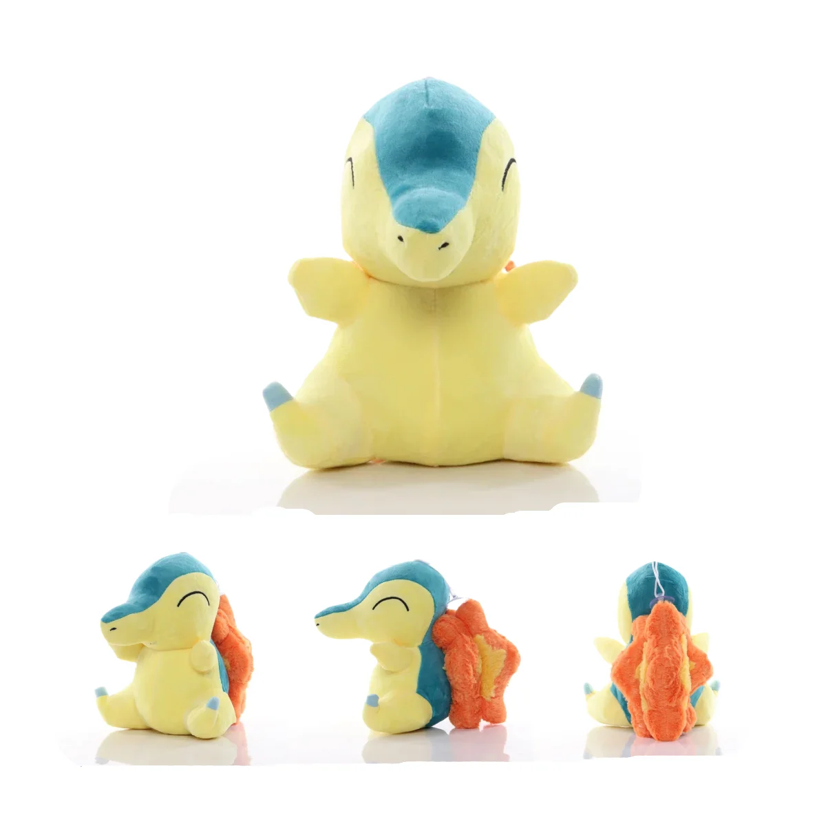 Pokemon Pikachu juguetes de peluche Cyndaquil familia muñecos de peluche lindo Quilava Typhlosion peluches juguete colección de pasatiempos regalo de Navidad para niños