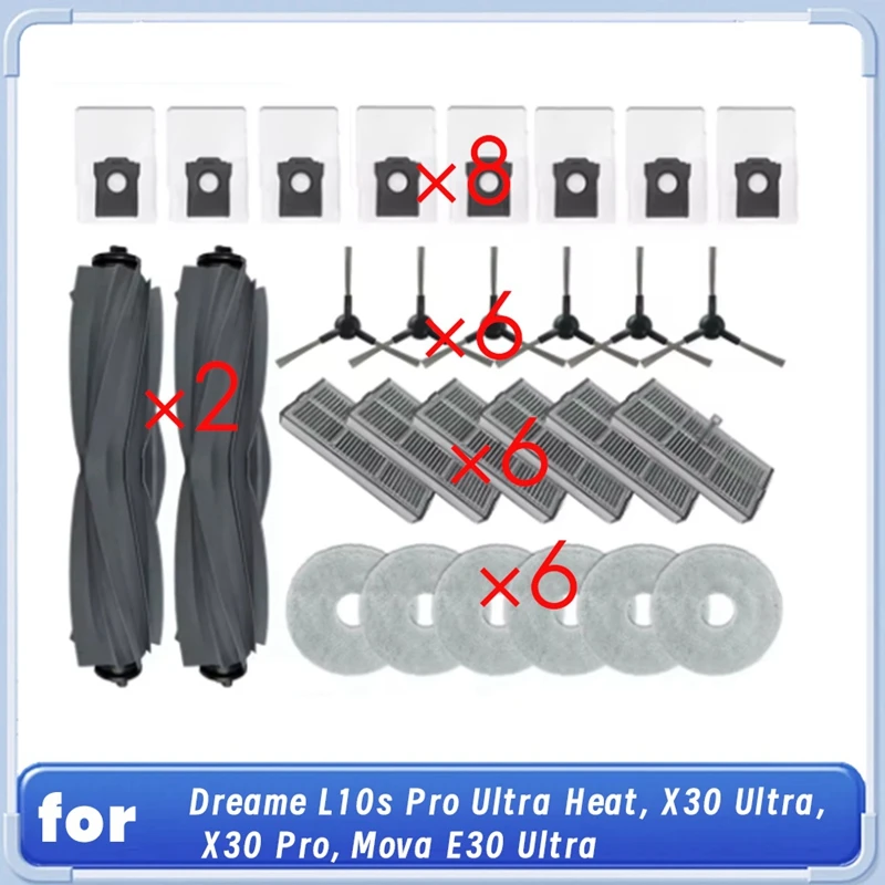 

A19F-For Dreame L10s Pro Ultra Heat/X30 Ultra/X30 Pro/Mova E30 Ultra Robot Vacuum Cleaner Sweeper Accessories