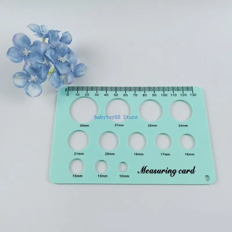 

Y4UD Nipple Sizing Tool Efficient Breast Flange Ruler Feeding Supplies Accessory