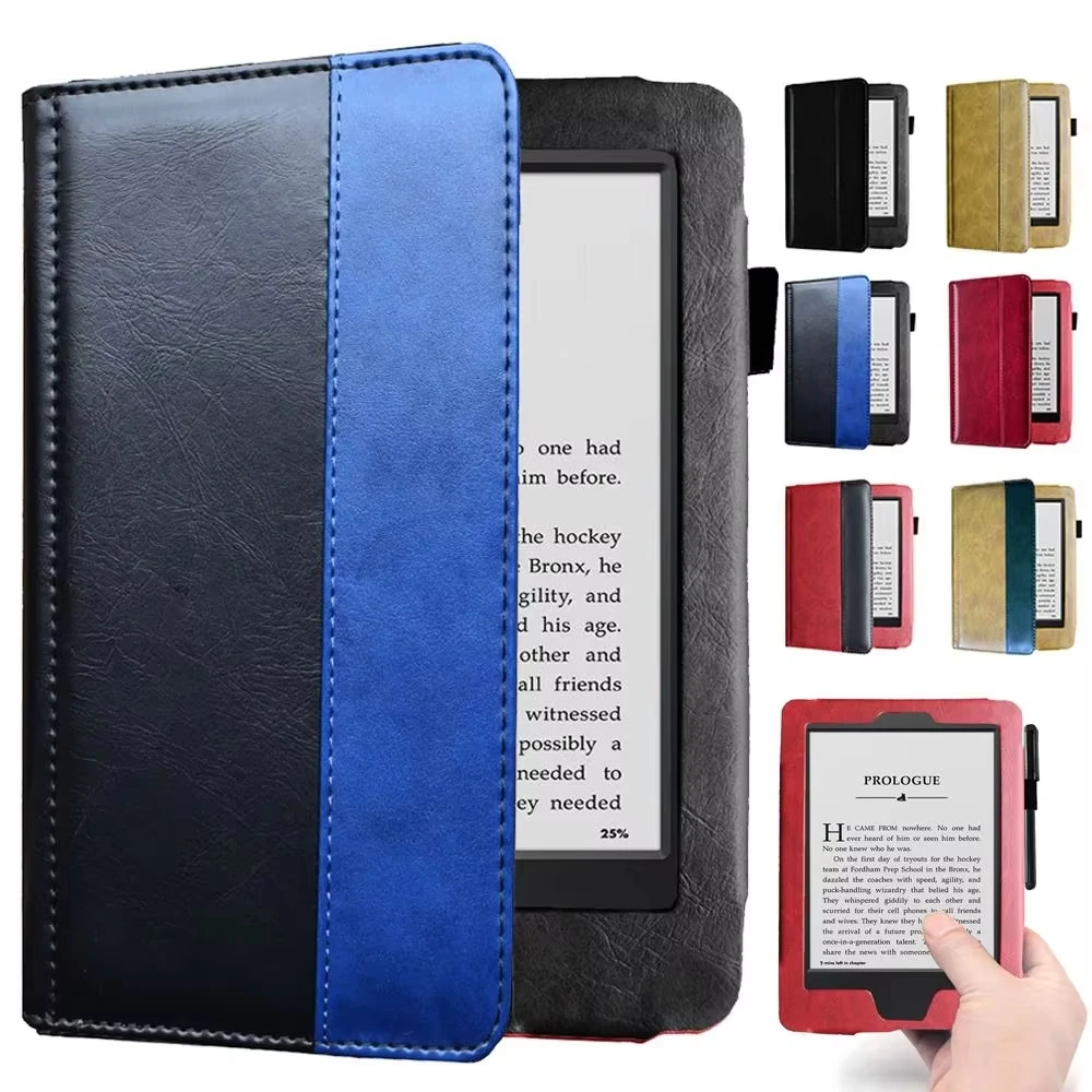 

Чехол для Amazon Kindle Touch D01200, легкий, тонкий, ударопрочный кожаный защитный чехол для Kindle Touch 4-го поколения 2021 года