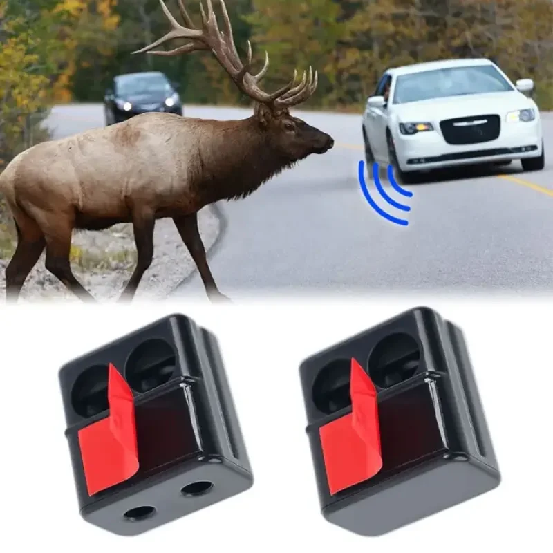 2Pcs Deer Warning Whistles Device Car Animal Repeller Car Ultrasonic Animal Warning Whistles Deer Alarm for Car Motorcycl