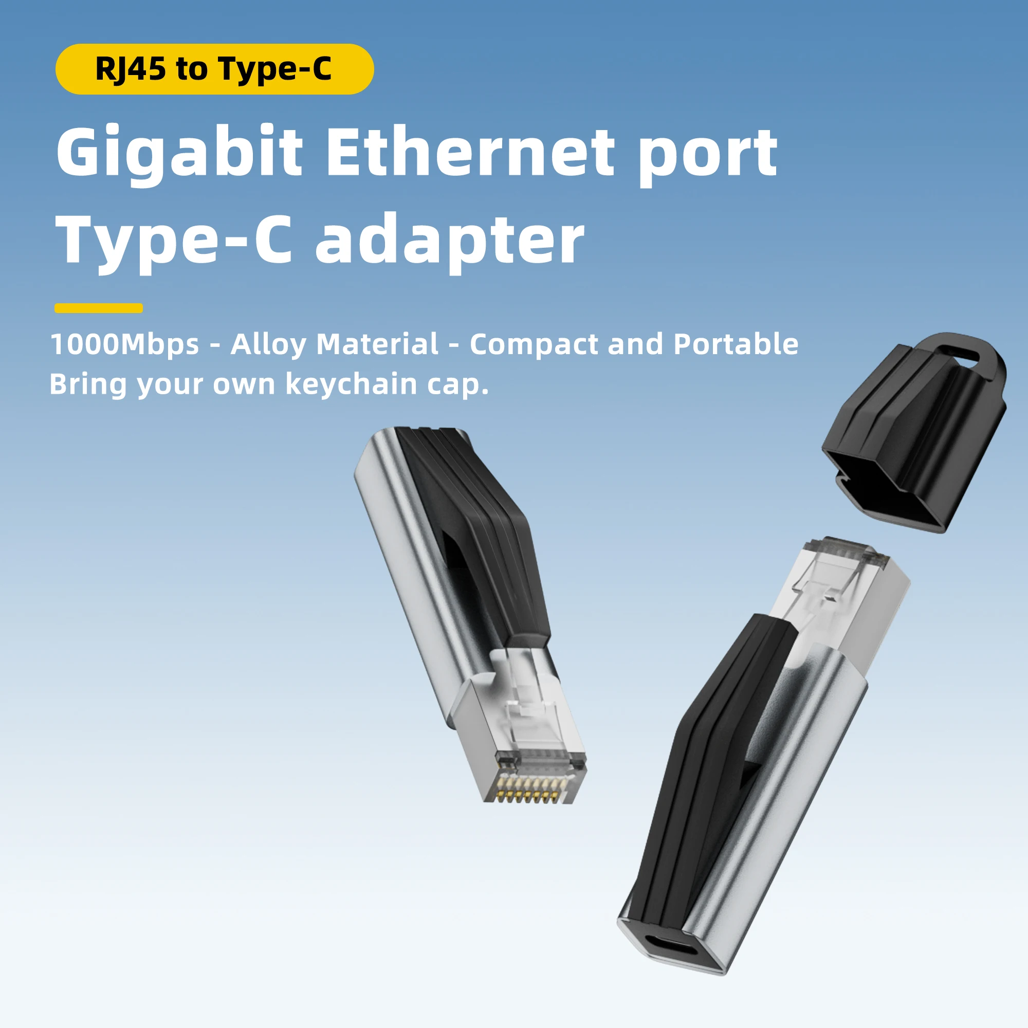 USB C to Ethernet Adapter 1Gbps Gigabit USB C Female to RJ45 Male Network Converter for Notebook MacBook Pro IPhone16 iPad XPS