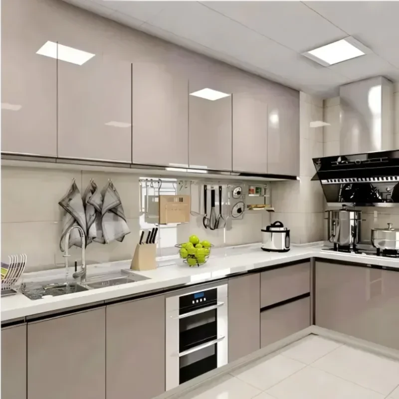 Modern Design Style Furniture Ready To Assemble Cupboard Complete Sets Stainless  Steel Drawer Modular Kitchen Cabinets For Sale