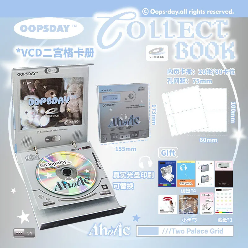 3inches Binder Photocard Holder Kpop Idol Photo Album with 20pcs 2grids Sleeves Photocards Album Collect Book Para Fotografias