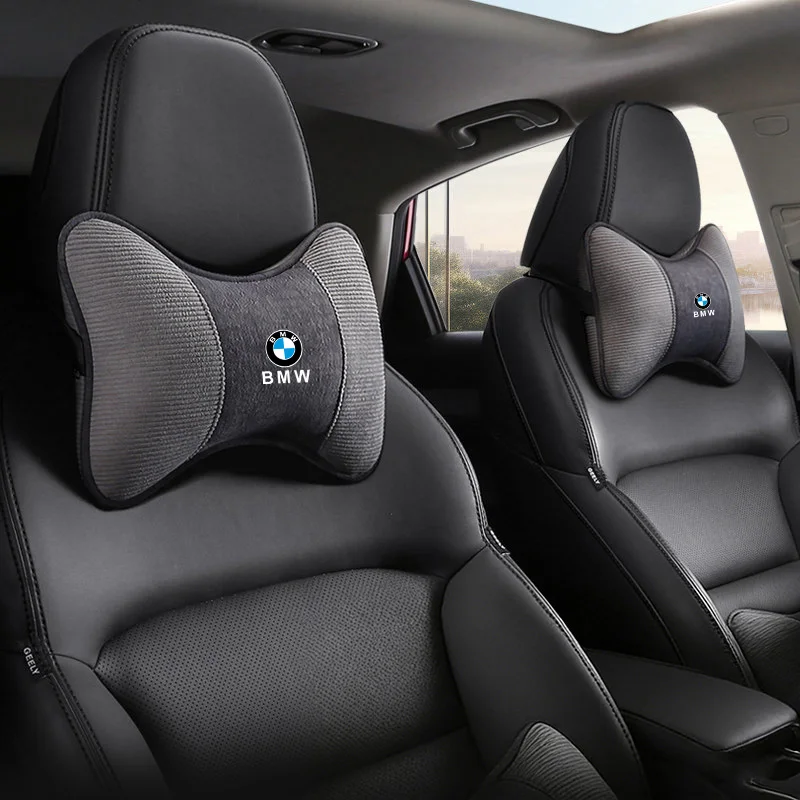 2 Stück Auto-Sitznackenkissen aus Memory-Schaum für BMW 50th Anniversary M M2 M3 M5 E46 E90 G20 F30 F10 X1 X2 X3 X5 Zubehör