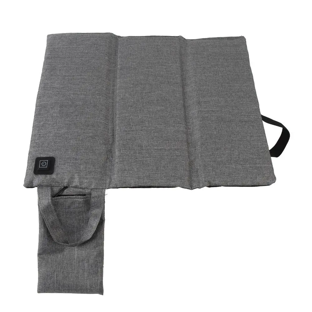 3-Fold Adjustable Heated Seat Cushion 3 Heat Settings USB Powered USB Heating Pad Lightweight 600D Oxford Fabric