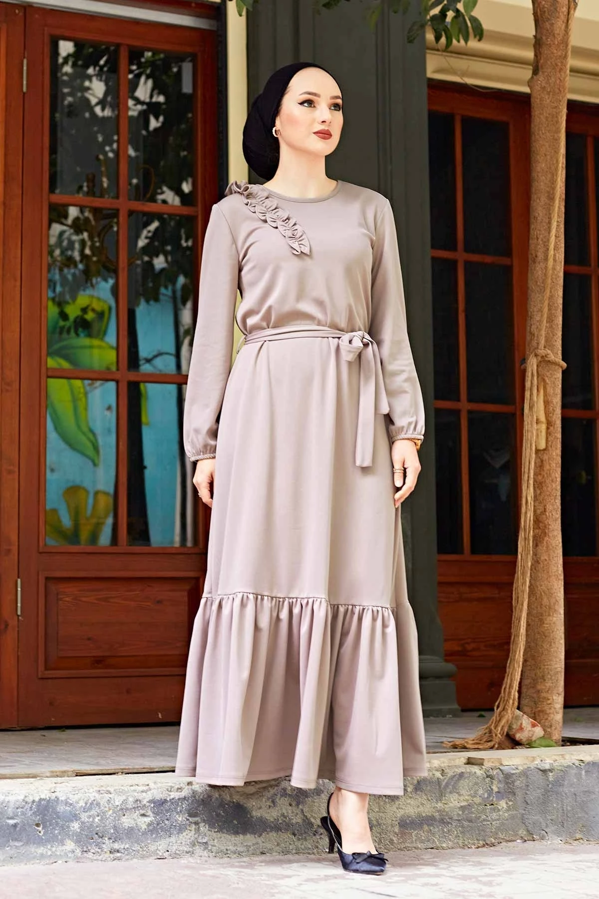 

Women's Dress dresses for women kaftan abaya women long Muslim dress Muslim women hijab abayas evening dress Frilly