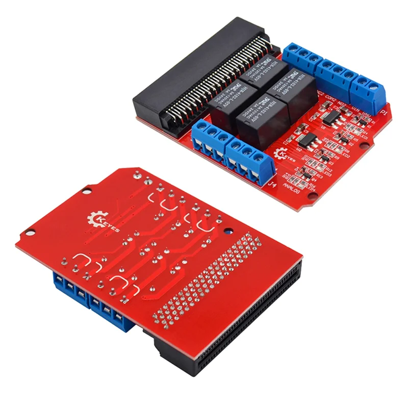

Microbit 4 Channel Relay Module Shield 5V High Trigger Programming Educational Kids Teaching Microbit Expansion Board