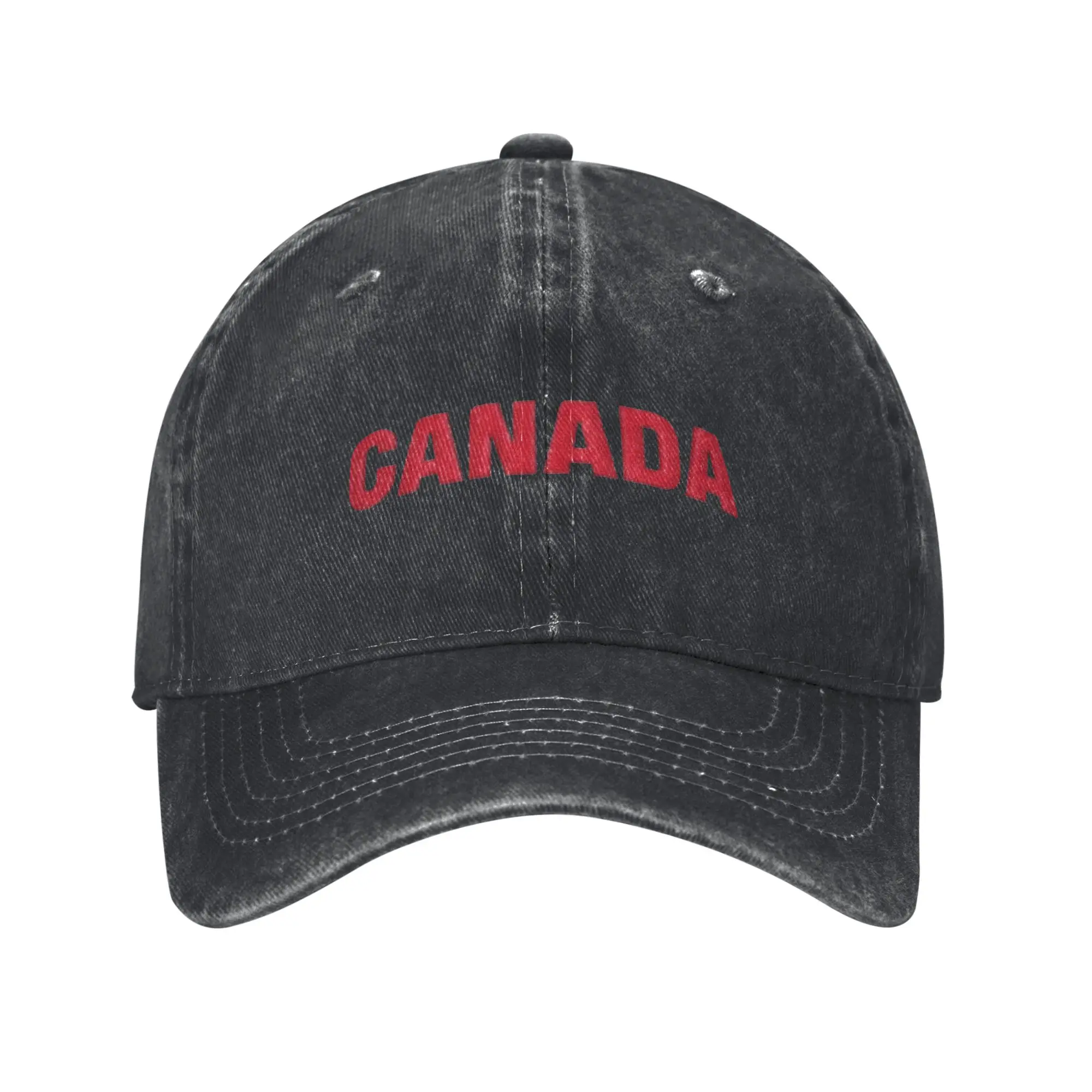 Printing Canada Letters Cup 2026 Country Sport Retro Cowboy Washed Baseball Caps Men Denim Hat Woman Camping Trucker Cap