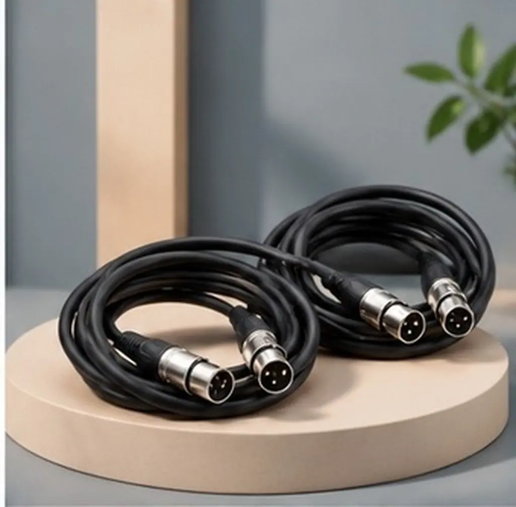 10M Xlr Male to Female Microphone Cable Black Professional Audio Cord for Mixer Loudspeaker Mic Cables Xlr Microphone Cable