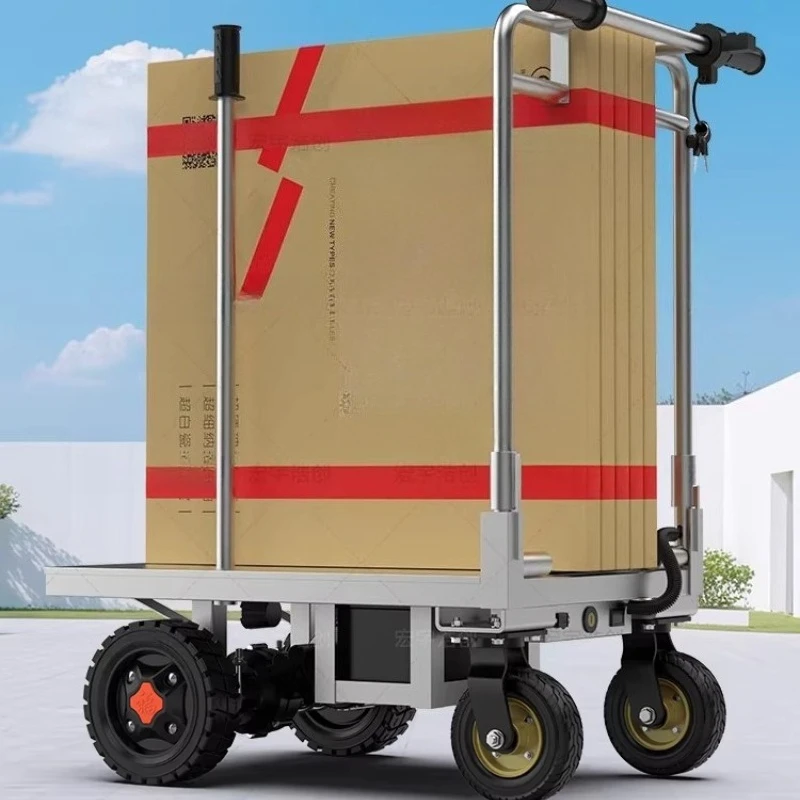 

Electric trolley pulling tile cement sand flat truck