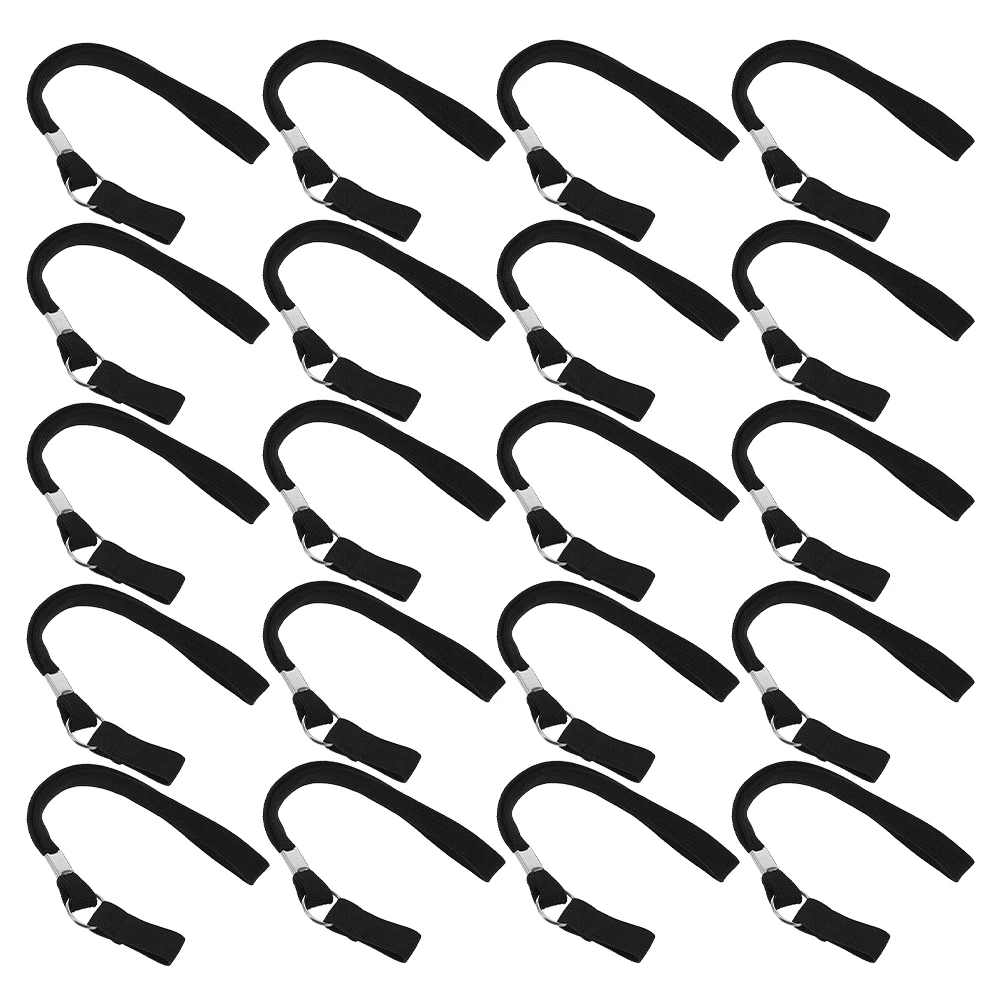 

20Pcs Walking Stick Wrist Strap Black Adjustable Cane Lanyard Anti Lost Hiking Trekking Outdoor Accessory