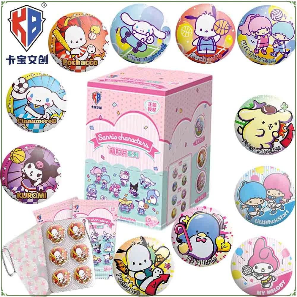 

New KABAO Genuine Sanrio Anime Protagonist Creative Round Mini Badge Child's Favorite Fun Characters Brooches Decoration Gifts