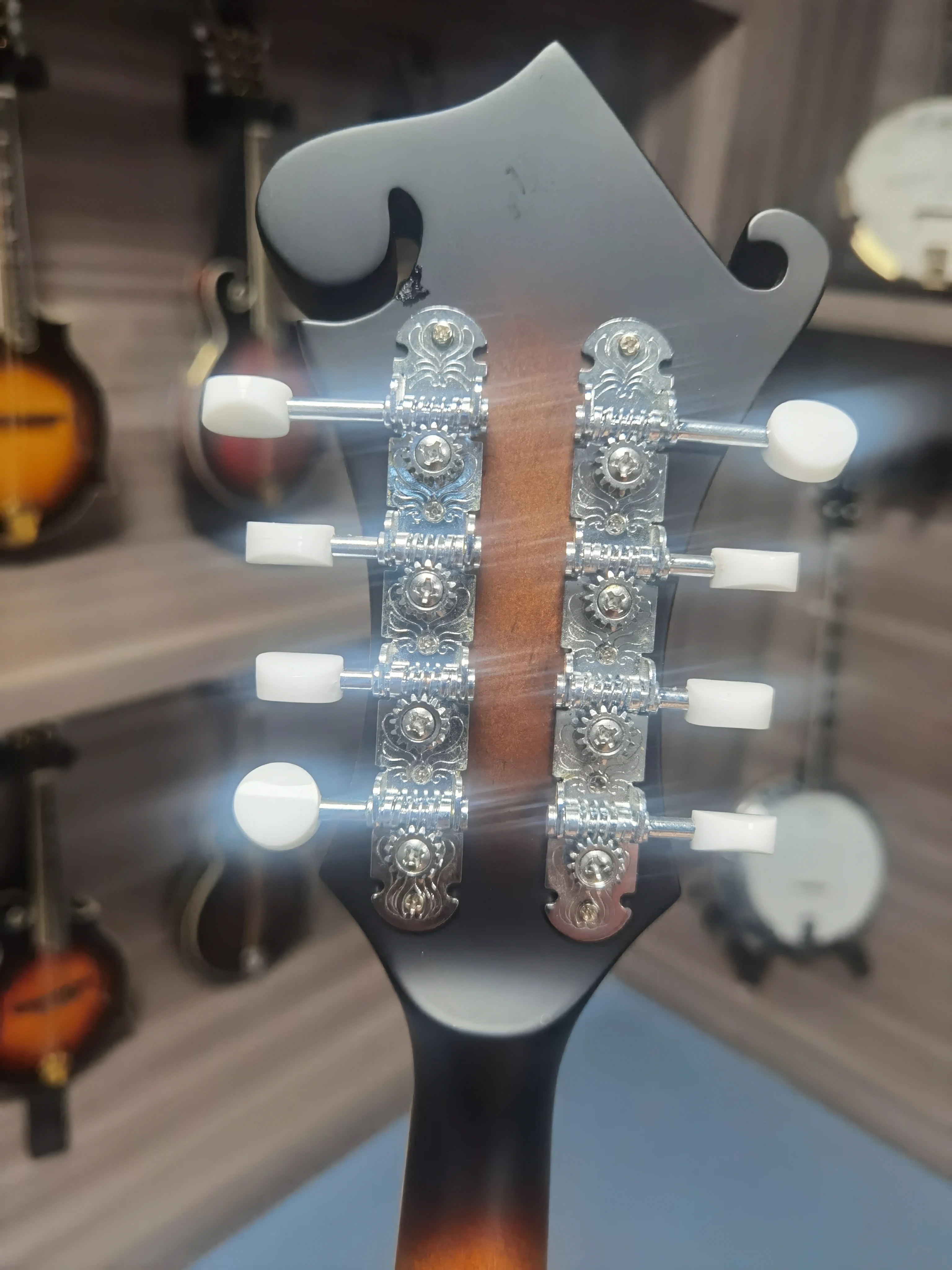 Musical Instruments KMF110E Factory direct F type sunset electroacoustic Mandolin, 8-string