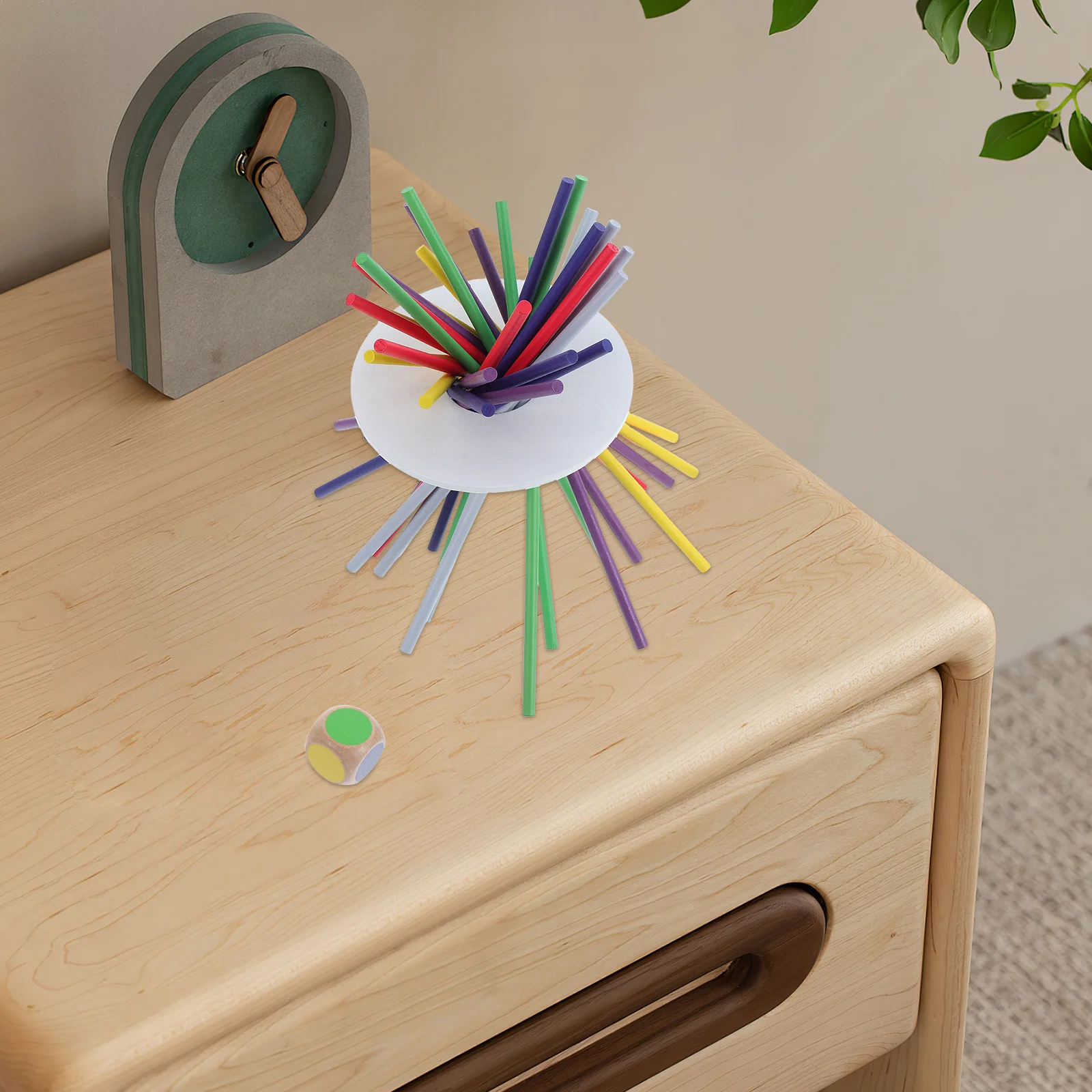 1-set houten evenwichtsstokken spel creatieve familie-interactie voor kinderen handoogcoördinatie kleurherkenning draagbaar leren