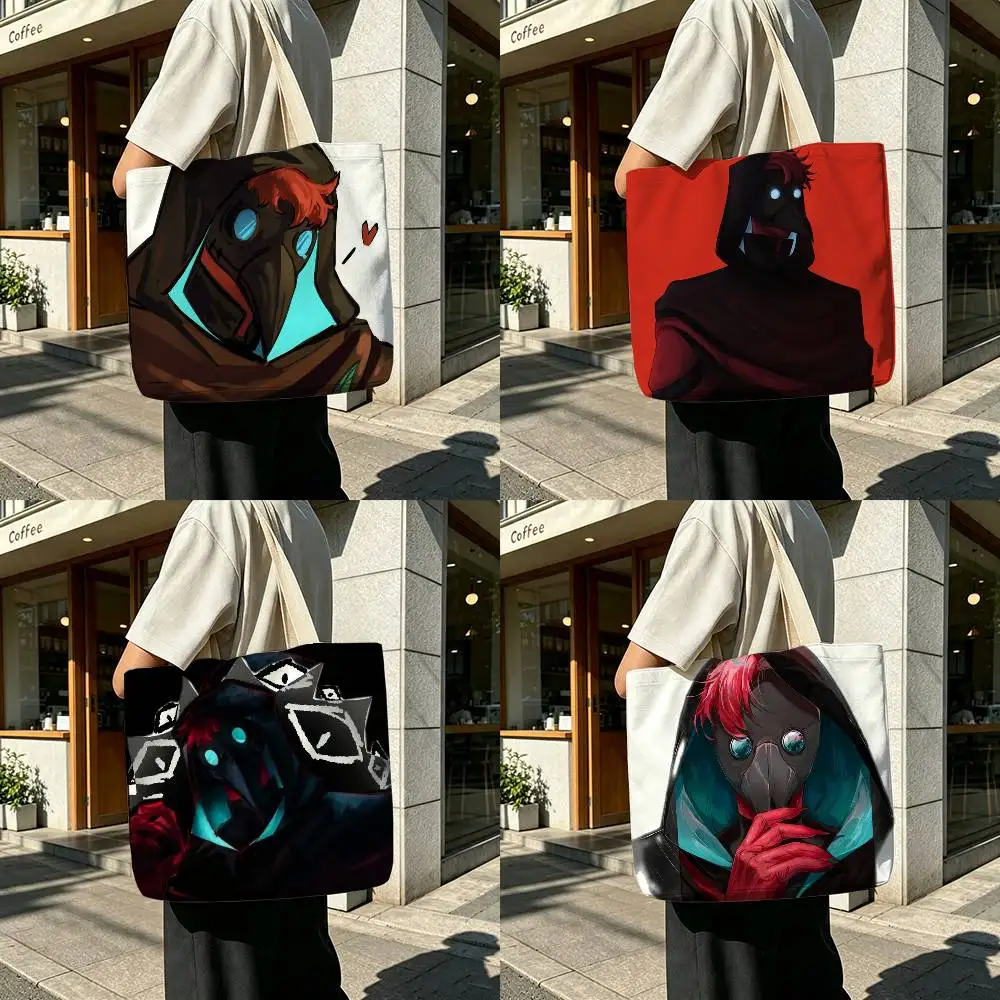 The Doctor Printed Canvas Tote Bag with Zipper for Work School and Travel
