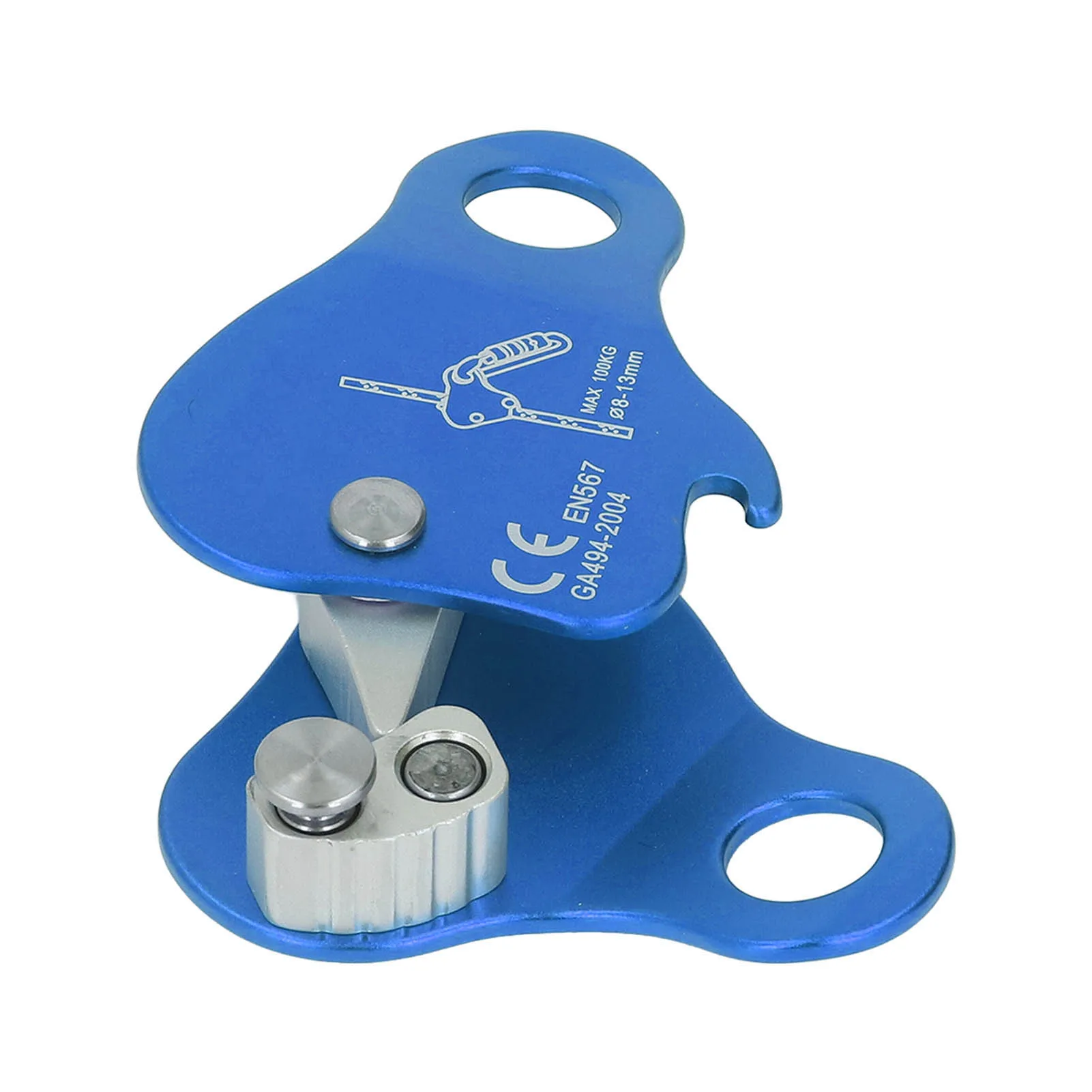 Climbing Rope Grab High Strength Movable Side Panel Safety Climbing Rope Grip Clamp for Mountaineering for Rock Climbing