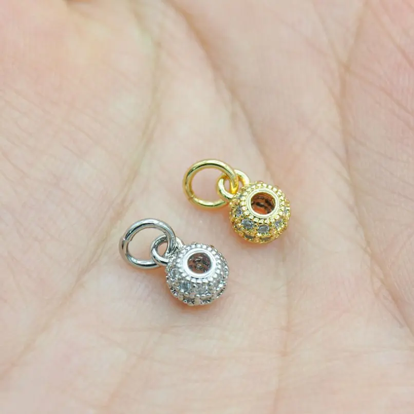 

2Pcs Copper Charms Pendant Plated Round Coin Shape Circle Approx 5.5x11mm Jewelry Special Gift For Women