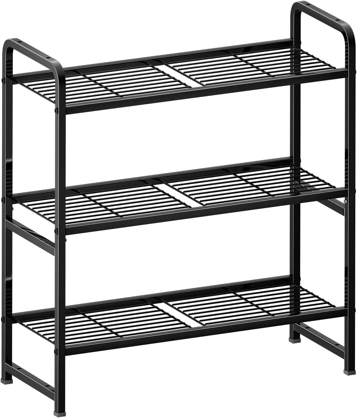 

Heavy Steel Material Pantry Shelves, 30.4-Inch Width, for Warehouses, Kitchen, Closets, Black