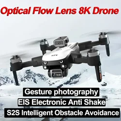 Drone à moteur sans balais pour Xiaomi, flux optique, distance de vol stationnaire, éviter les obstacles, photographie aérienne, quadrirotor, cadeau de voyage, 8K HD