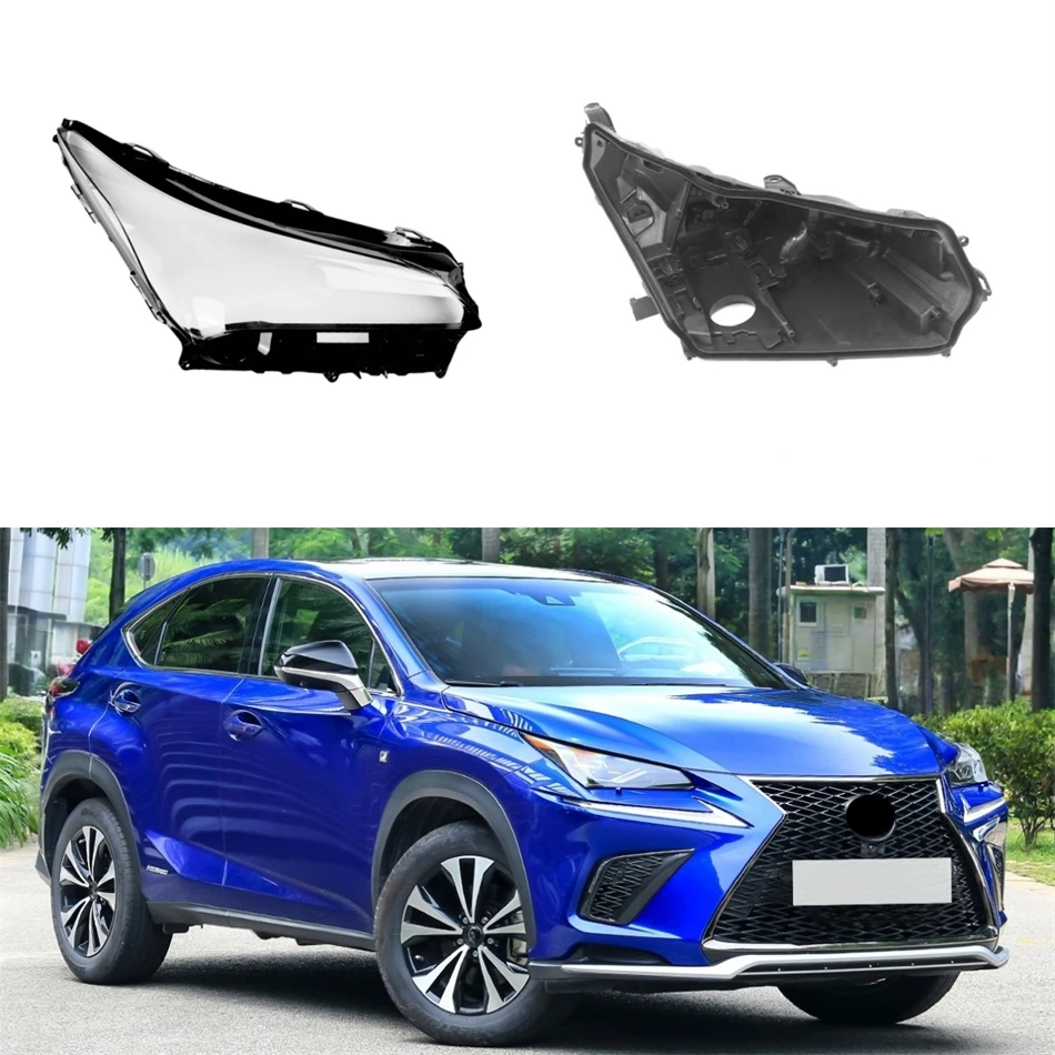 

For Lexus NX NX200 NX300 2018 2019 2020 Car Interior Spare Parts Glass Headlight Car Hood Lights Bases