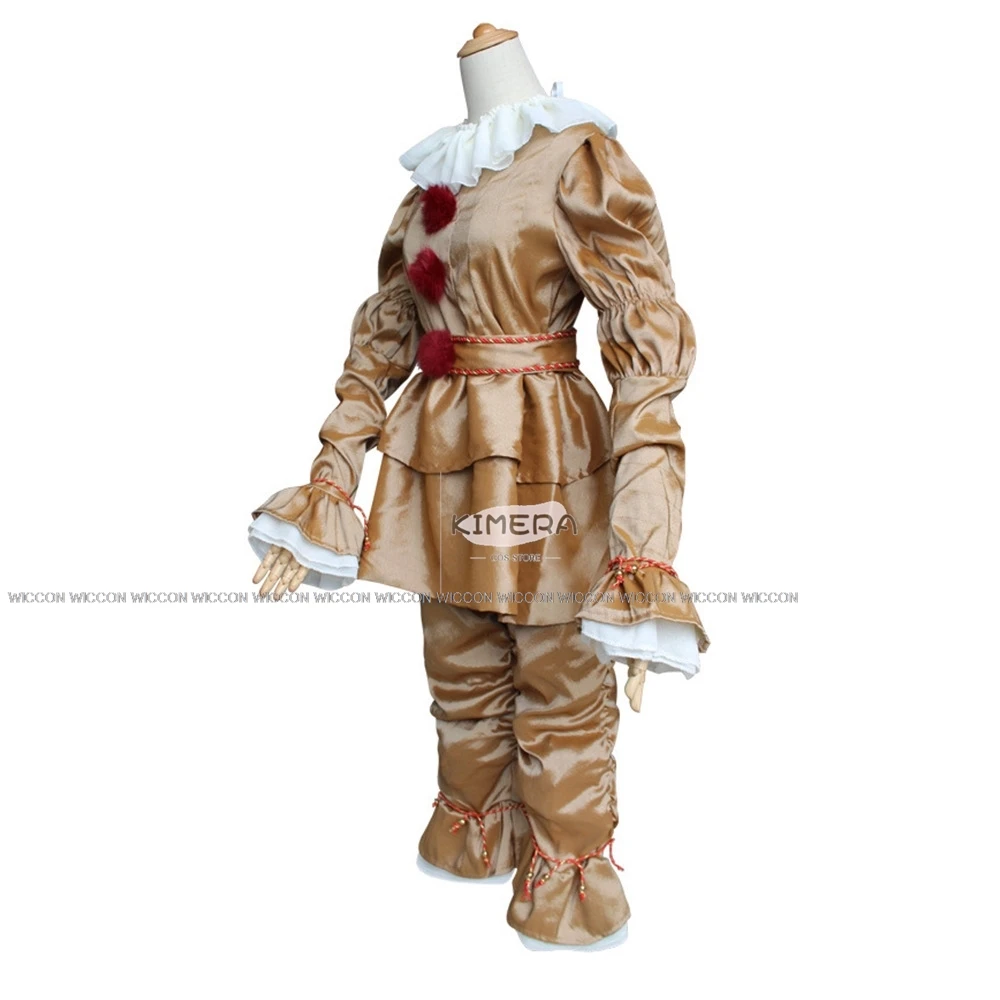 Pennyy wise Cosplay Costume para Adultos e Crianças, Stephen Clown Peruca, Assustador, Dia das Bruxas, Horror Party, Carnaval, Masquerade Dress, Calças, Roupa