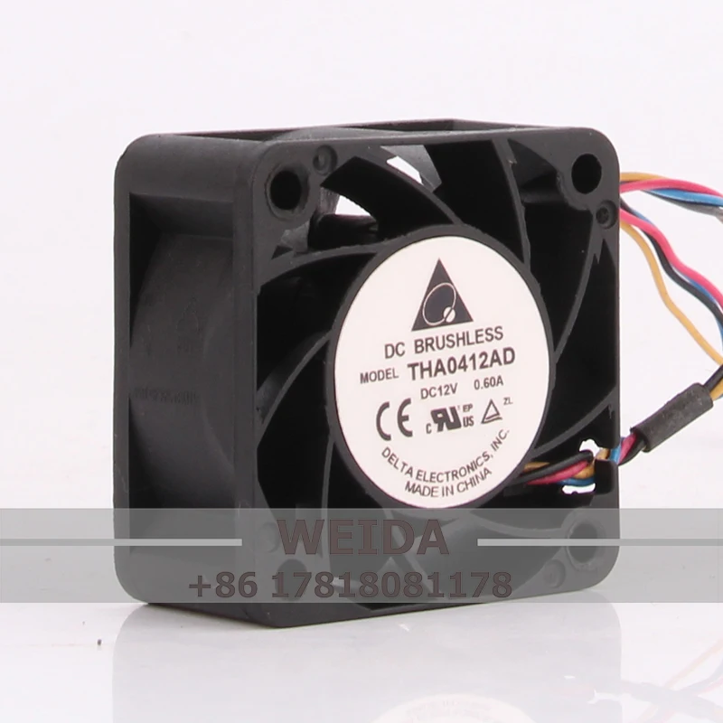 Wentylator chłodzący dla Delta DC12V 0.60A EC AC40x40x20mm 4cm 4020 podwójne łożysko kulkowe duży objętość powietrza odśrodkowy wydech