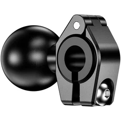 1 Inch Rubber Ball Head Mount Adapter Motorcycle Bicycle Handle Bar Clip Clamp Mirror Bracket Holder for RAM Mounts Accessories