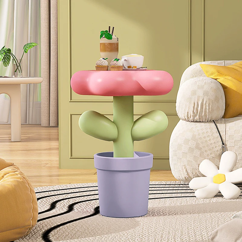 Home Decor Sculptures & Figurines Decoration Accessories Tulip Border Ornaments on The Ground Living Room Resin Plant Statues