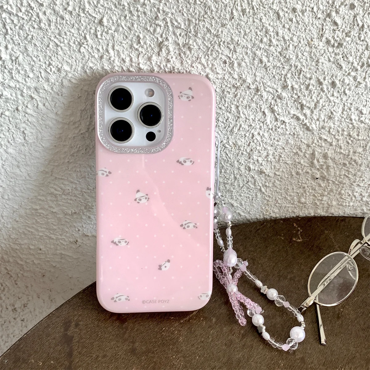 

New cute cartoon pink puppy lanyard Phone Case For iPhone 16 15 14 13 Pro Max fundas iphone 16 case Protective cover iPhone 15 c