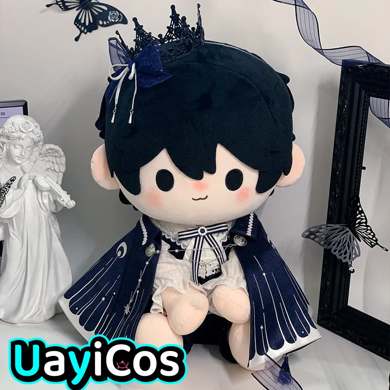 

В наличии: 15 см, 20 см, 40 см. Винтажная плюшевая кукла-персонаж в костюме: рубашка, полосатая галсту-бабочка, плащ, корона принца-бабочки. Аниме-игрушка.