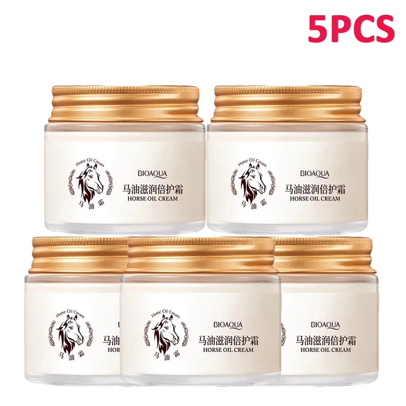 

Horse Oil Face Cream Moisturizing Nourishing Oil Control Skin Care Cosmetics skincare Firming Facial Cream for Face Care 70g