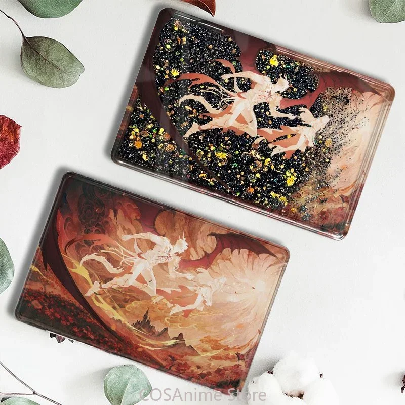 أنيمي لعبة الحب والعميق الفضاء رافاييل كازيفير كاليب Kawaii تأثيري الرمال المتحركة الطوب الاكريليك حامل سطح المكتب الشكل جمع