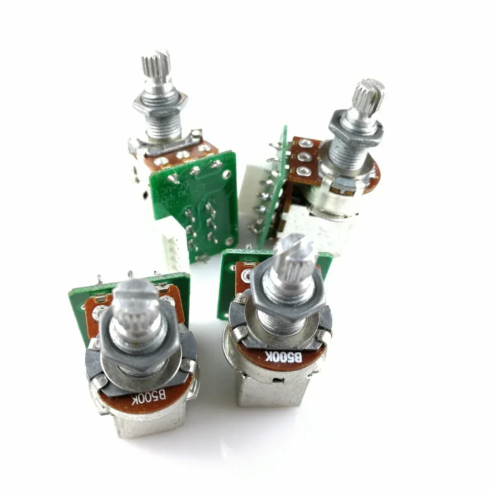 Potenciómetro de interruptor de empuje B500K, 1 unidad, con placa de circuito para Epi lespaul standard Pro POT, hecho en Corea