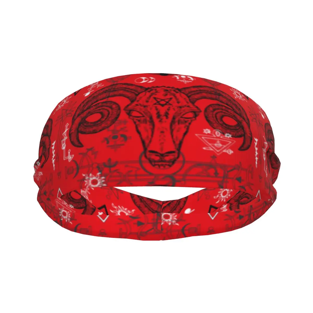 Sports Headband Portable Hair Band Devil And Death Symbols Hair Wrap Brace Cycling Running Exercising Sweatband