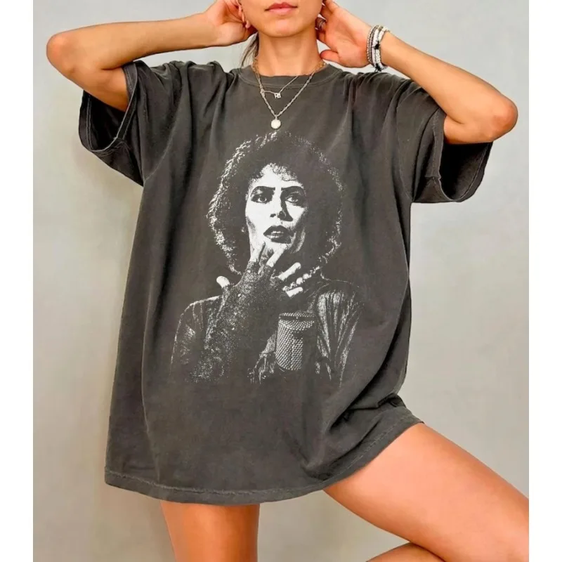 Horror Picture Show T-Shirt, Frank-N-Furter Design in Cotton, Tim Curry Memorial T-Shirt
