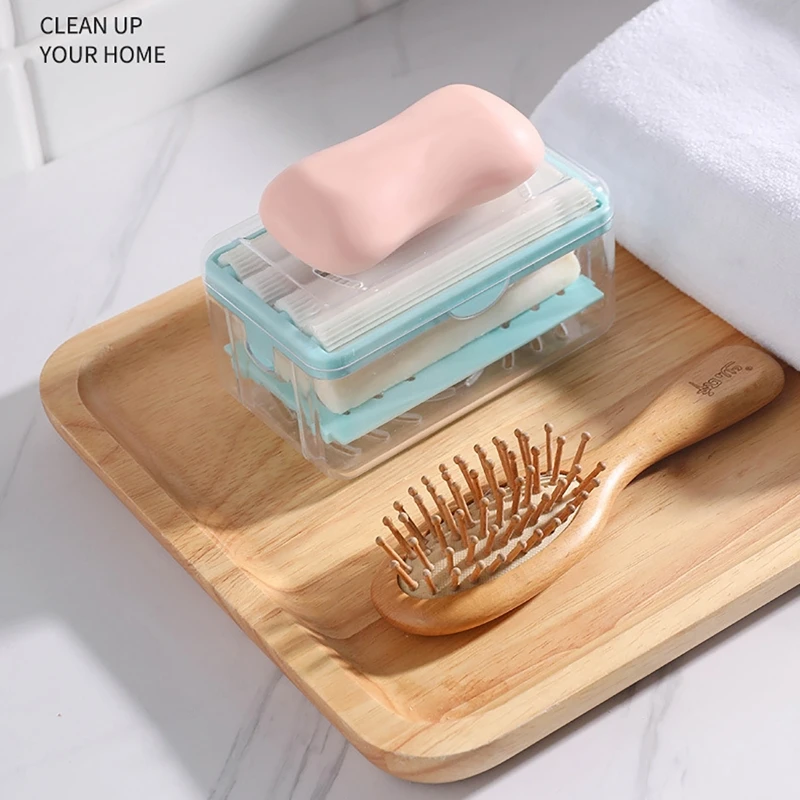 Creative Multi-functional Soap Bubble Box Hand-free Bubble Soap Box Drain Storage Rack Draining Roller Foaming Soap Storage Box