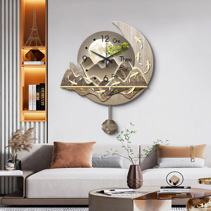 

Nordic Minimalist Wall Clocks Restaurant Xenomorph Design Aesthetic Wall Watch Big Size Luxury Reloj Living Room Decoration