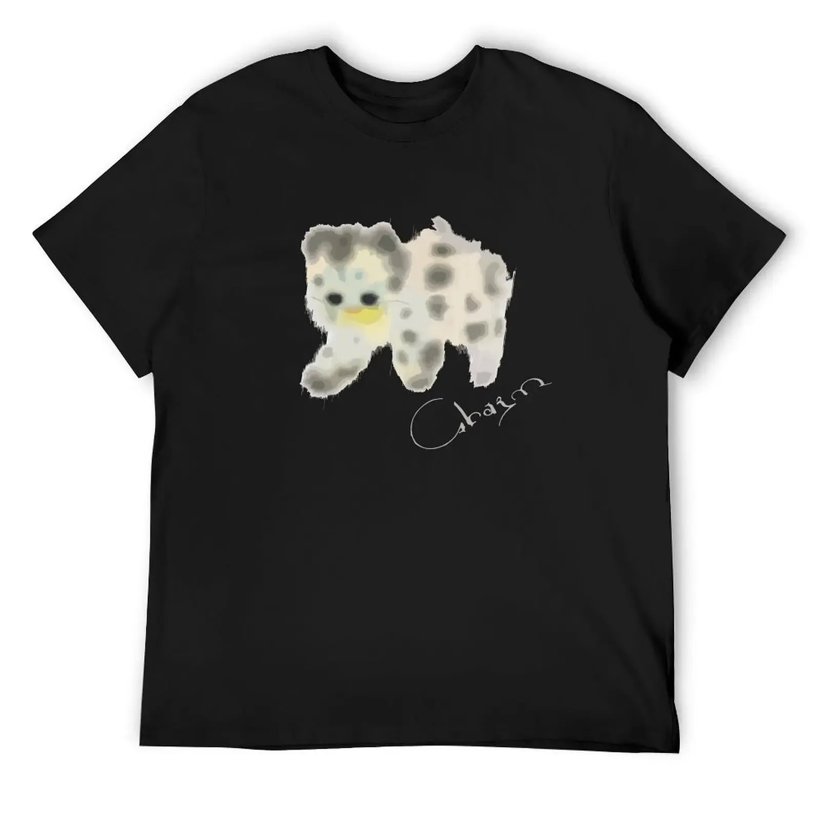 

Clairo Merch Charm Cat T-Shirt plus size tops oversized graphic tee T-shirt men